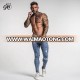 wholesale new fashion super skinny men jeans, Hot sale ripped destory distressed brand jeans for men