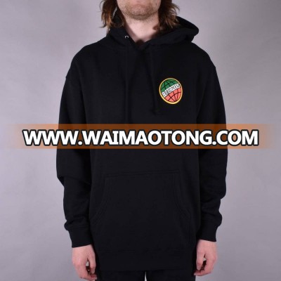 Popular men's pullover and polyester fabric custom printed hoodie