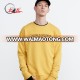 2017 hot sale fashion men crewneck cotton yellow embroidered sweatshirt